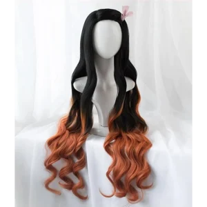 Kamado Nezuko Dyed Wig - Demon Slayer Cosplay
