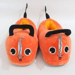 Pochita Slippers Anime Plush Slippers Cotton Shoes - Chainsaw Man