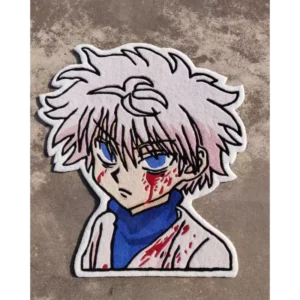 Bloody Killua Face Rug- HUNTER X HUNTER