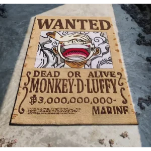 Luffy Wanted Poster Rug - One Piece